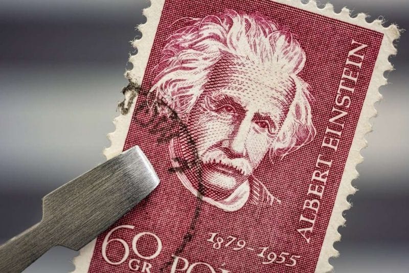 Albert eEinstein postage stamp
