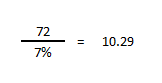 rule of 72 example