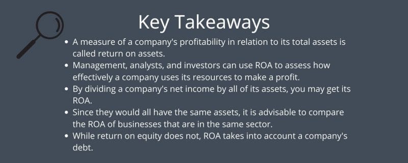 key takeaways for return on assets
