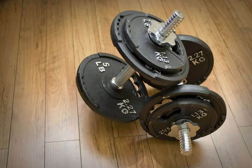 2) dumbbells with weights - home gym fitness dumb bells wieght pounds -  sporting goods - by owner - sale - craigslist