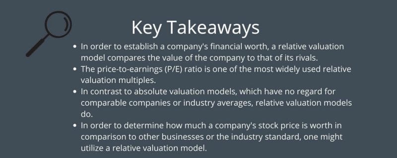 Key takeaways of relative valuation