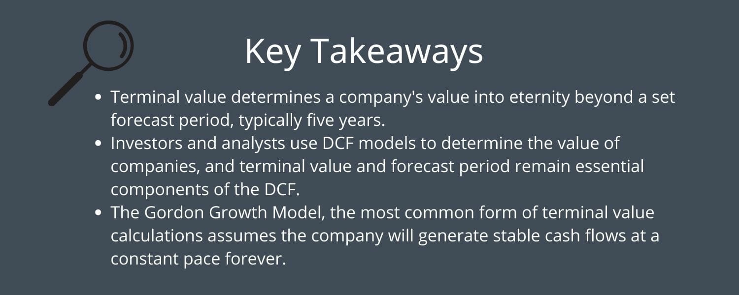 Terminal value key takeaways