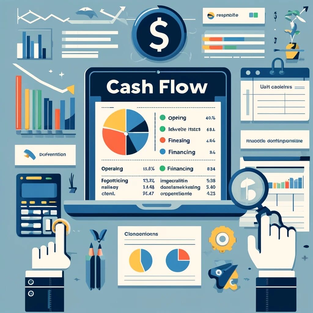cash flow infographic ai generated