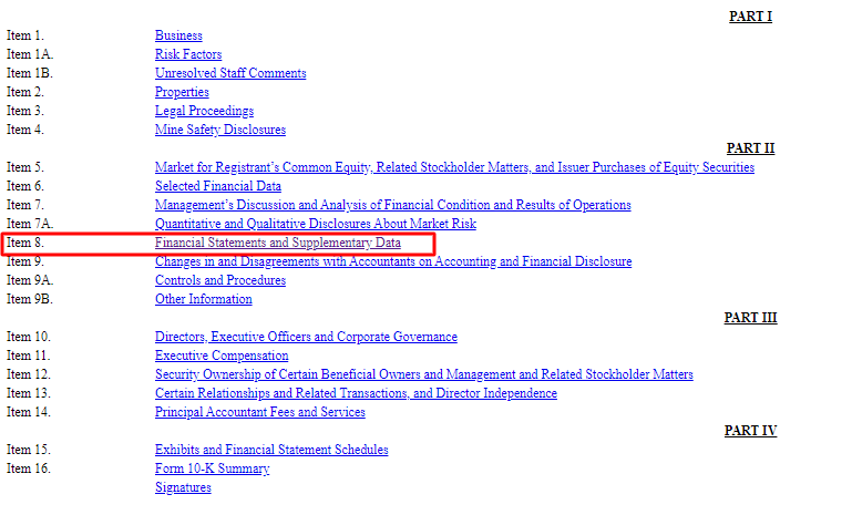 financial statement footnotes example