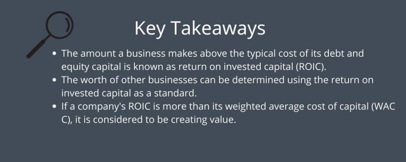 key takeaways of WACC vs ROIC