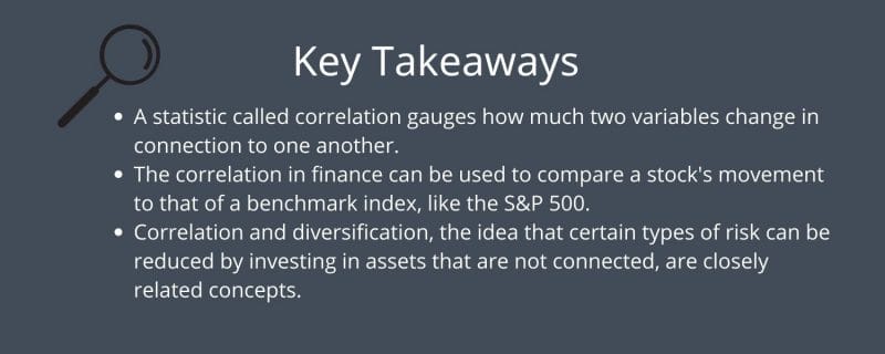 key takeaways concerning stock correlation
