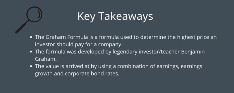Graham formula key takeaways