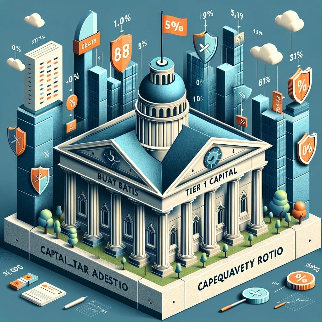 Graphic of financial institution ai generated