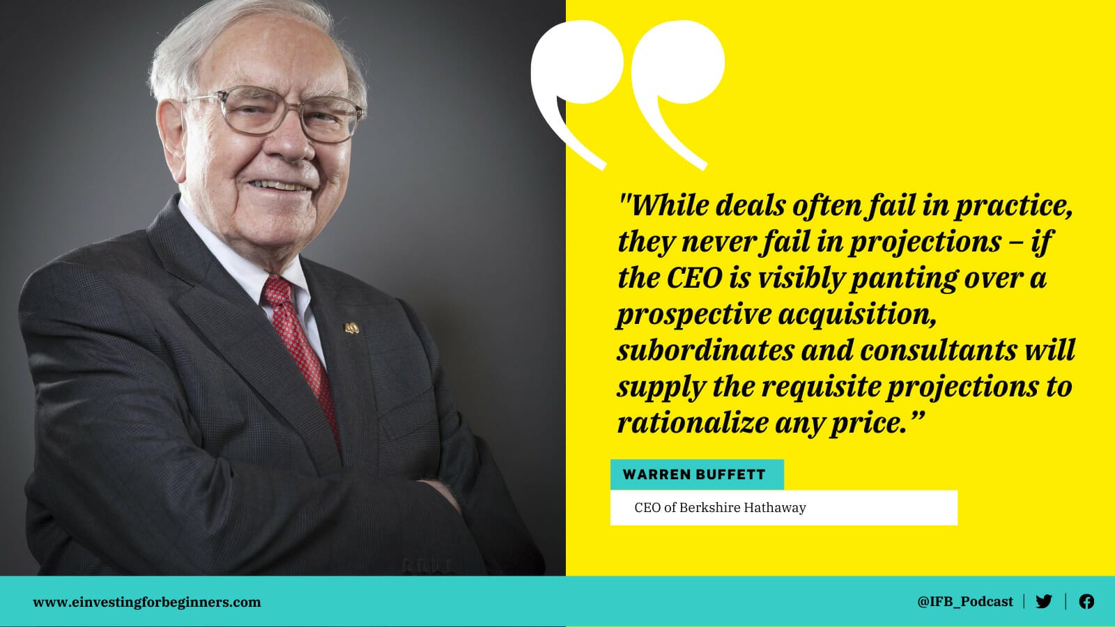 warren buffet quote on aquisitions