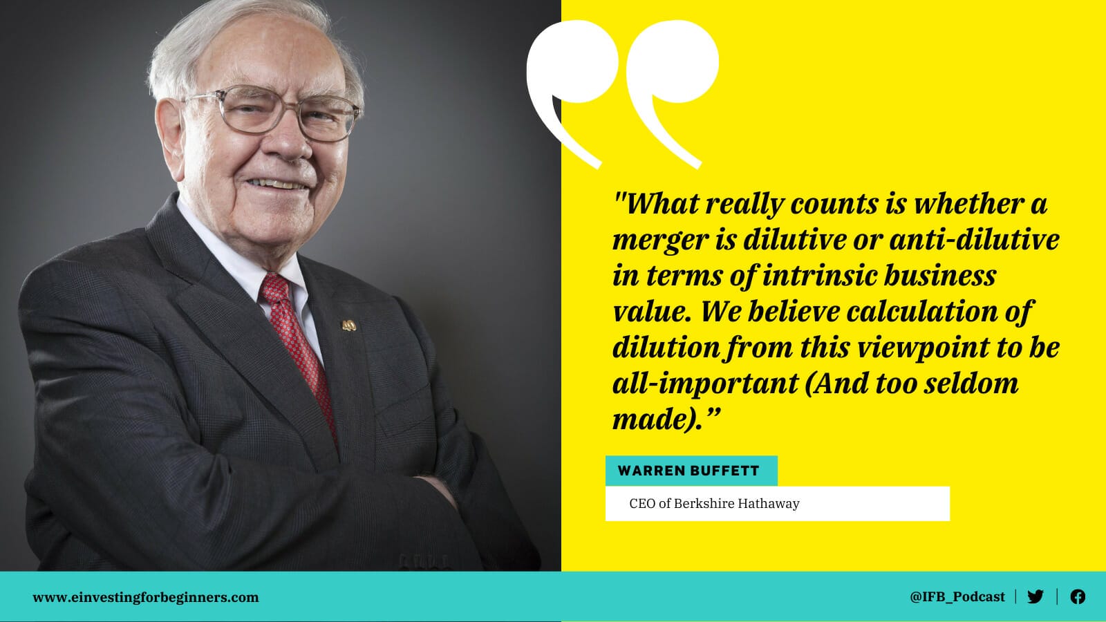 warren buffett quote on dilution