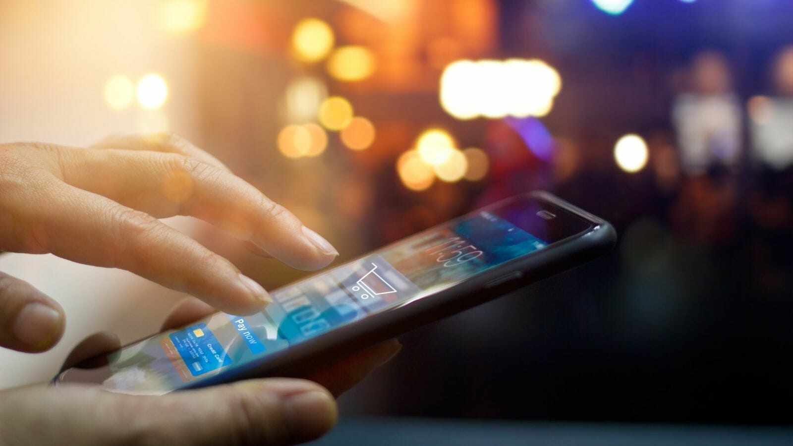 A person using a cell phone

