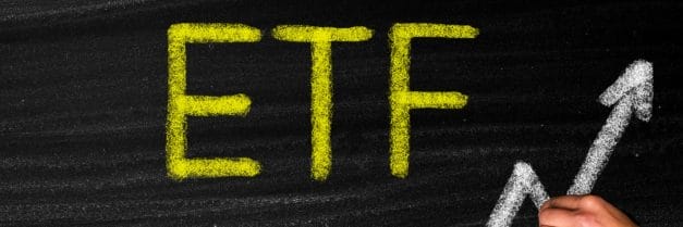 ETF on chalkboard