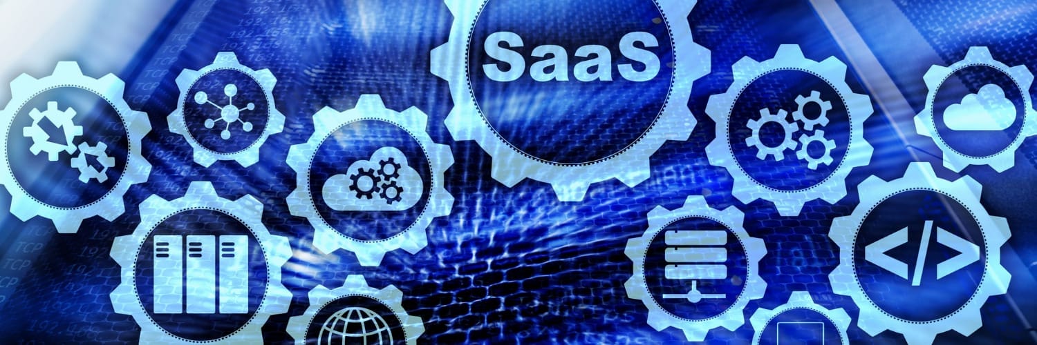SaaS on gears with other cloud-related icons on them