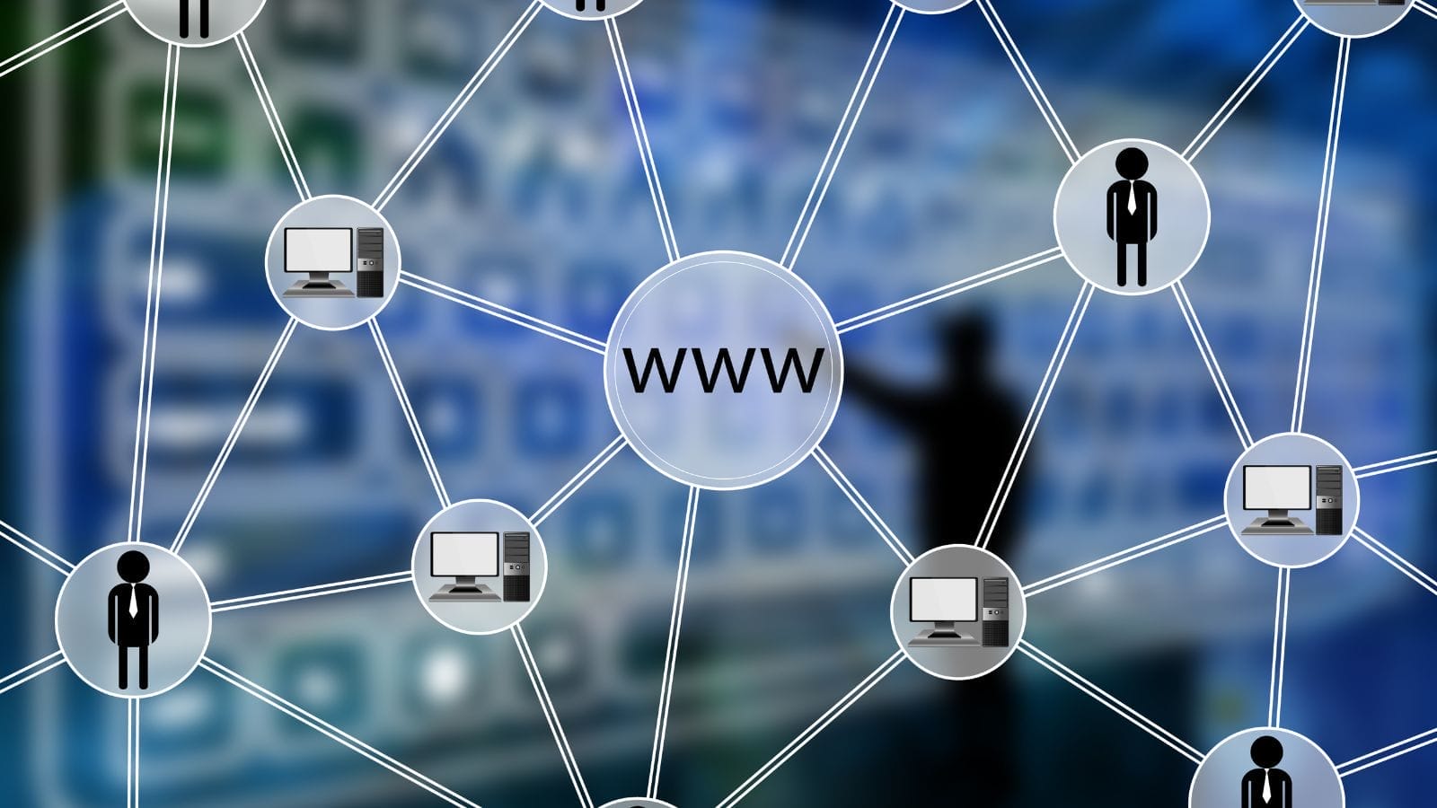 www on a web between people and computers