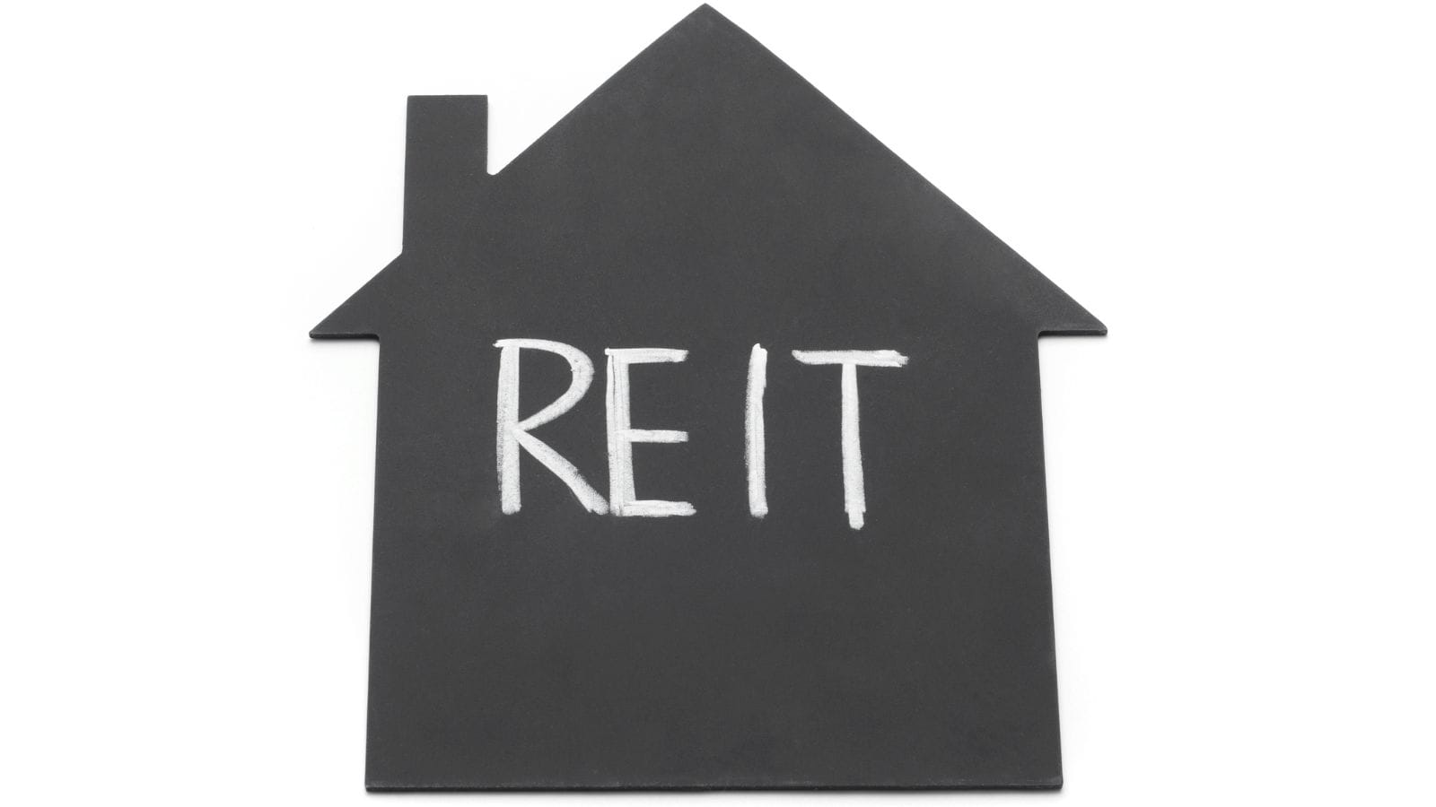 A picture containing house icon with the word REIT inside

