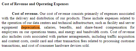 cost of revenue and operating expenses