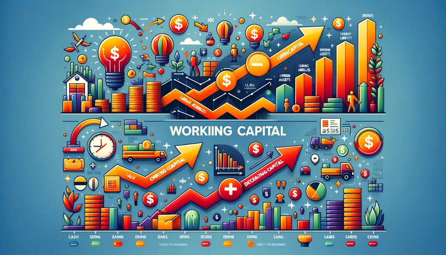 working capital graphics and charts ai generated