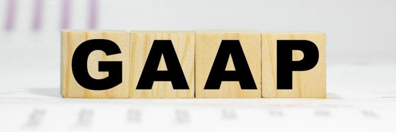 picture of the acronym for GAAP accounting