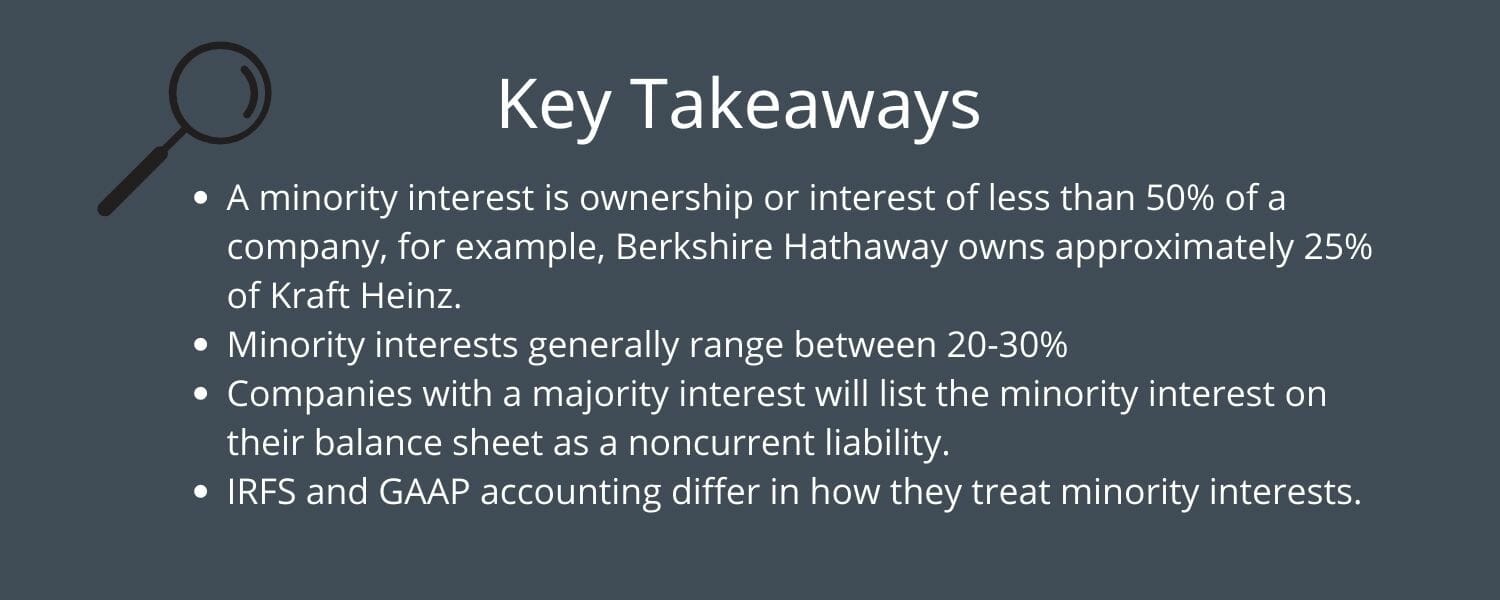 key takeaways for minority interest