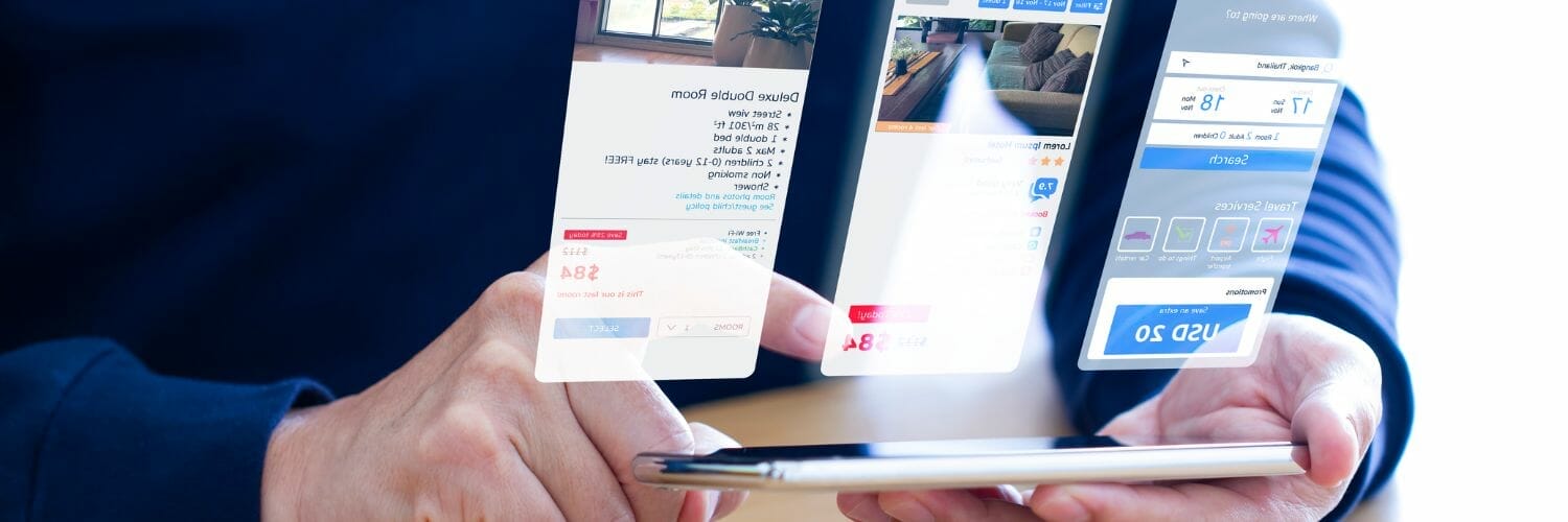 picture of someone comparing prices