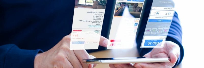 picture of someone comparing prices