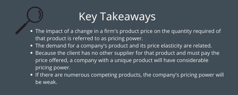 pricing power key takeaways