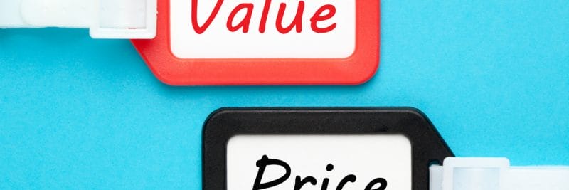 picture of value and price