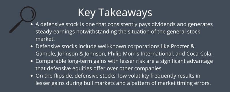 key takeaways for defensive stocks