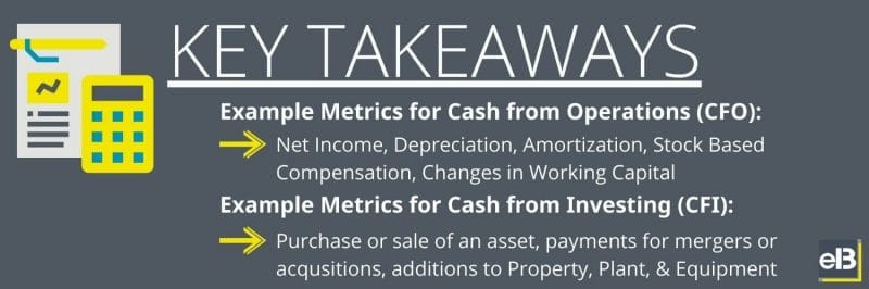 key takeaways for cash flow breakdown