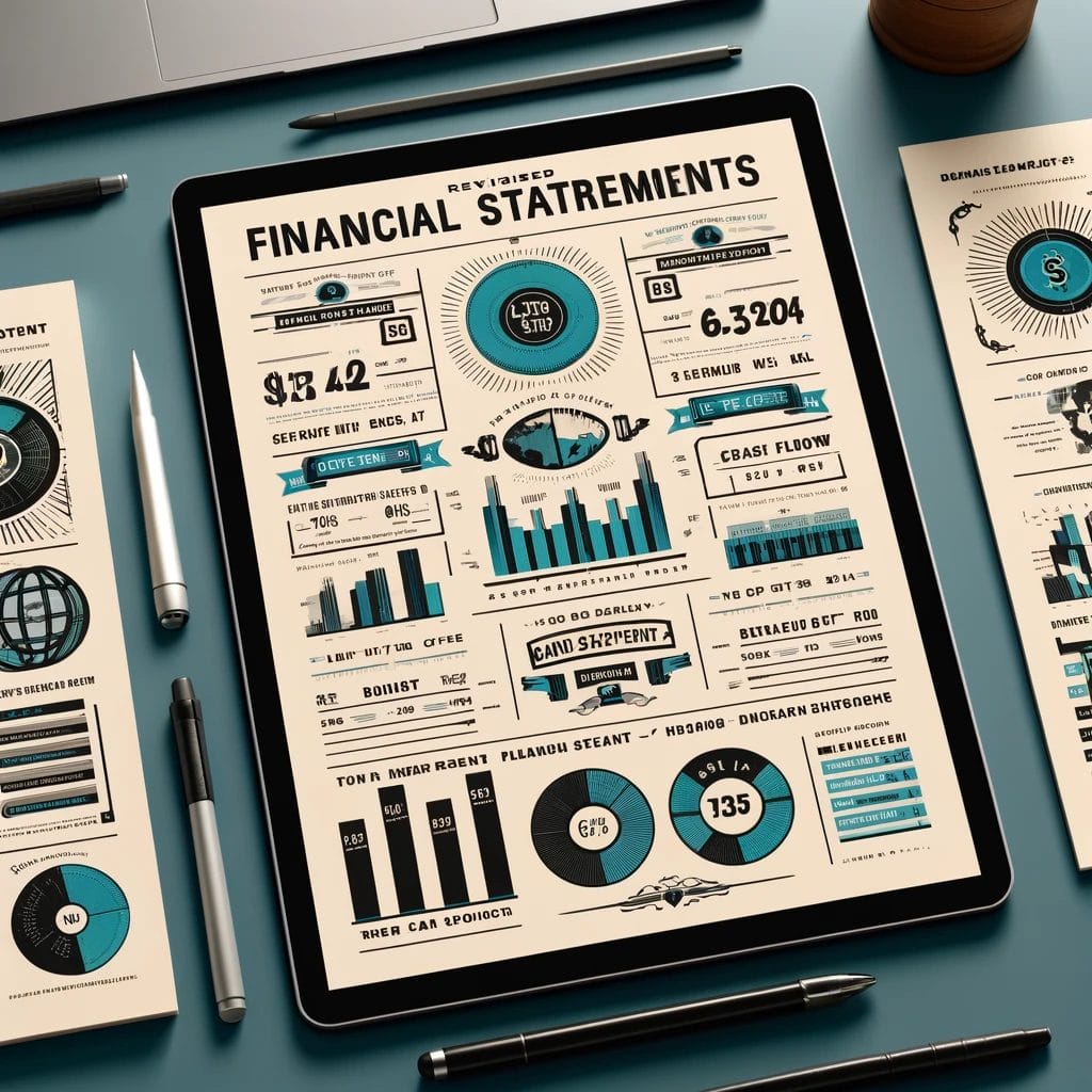 financial statements infographic ai generated